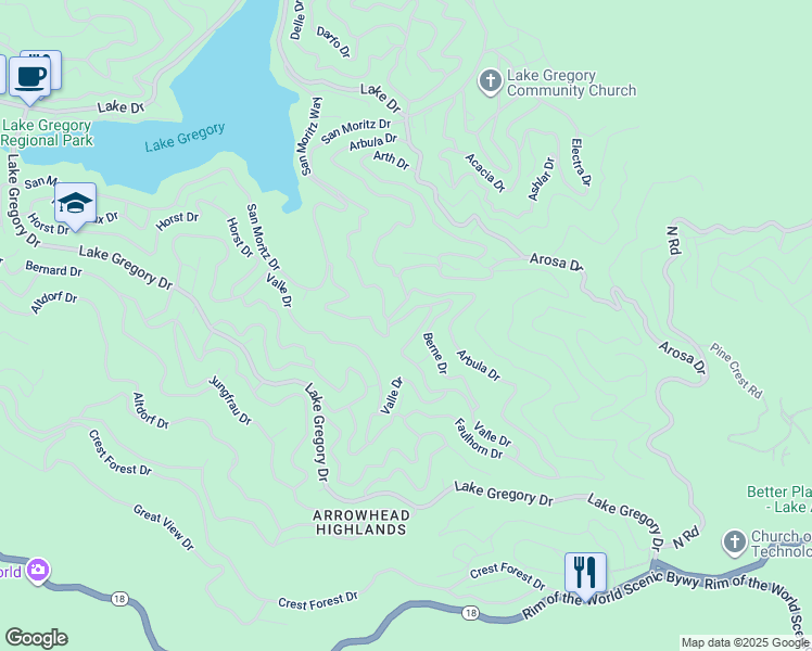 map of restaurants, bars, coffee shops, grocery stores, and more near 926 Berne Drive in San Martin