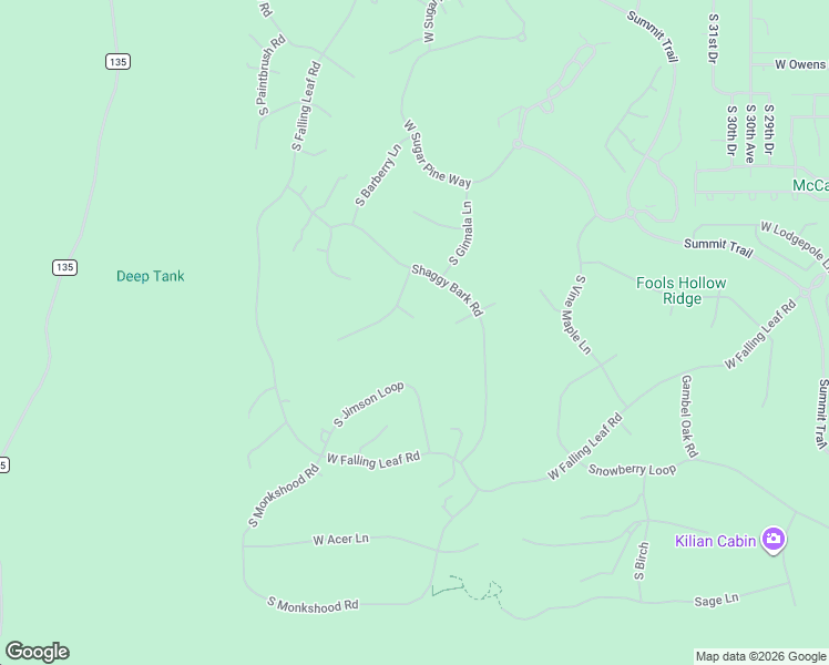 map of restaurants, bars, coffee shops, grocery stores, and more near 4161 West Wild Iris Lane in Show Low