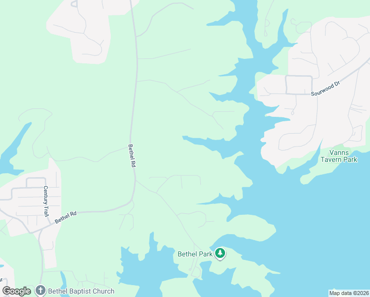 map of restaurants, bars, coffee shops, grocery stores, and more near 8249 Bethel Road in Gainesville