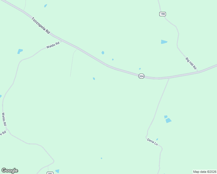 map of restaurants, bars, coffee shops, grocery stores, and more near 3391 Highway 334 in Pontotoc