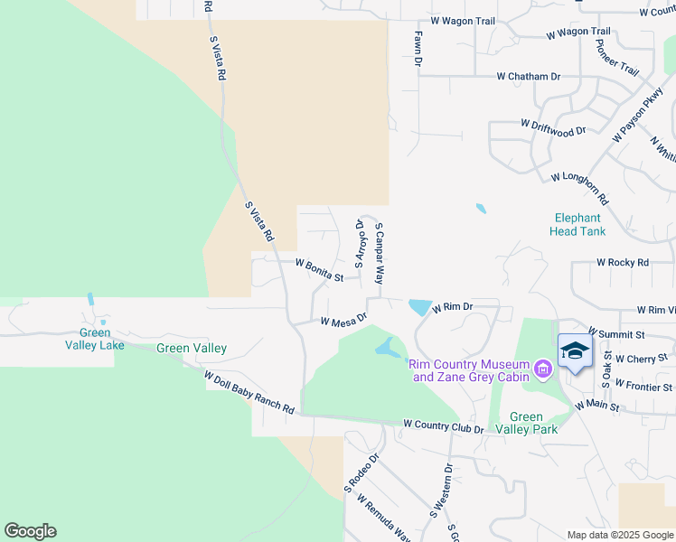 map of restaurants, bars, coffee shops, grocery stores, and more near 301 South Brassie Drive in Payson