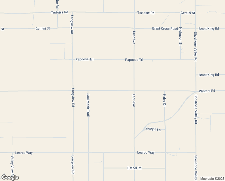 map of restaurants, bars, coffee shops, grocery stores, and more near El Sereno Road in Twentynine Palms