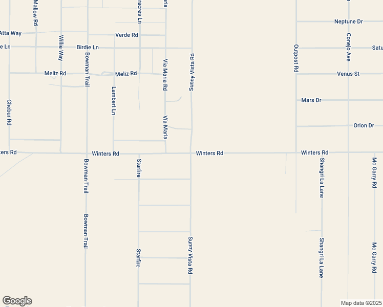 map of restaurants, bars, coffee shops, grocery stores, and more near 60385 Winters Road in Joshua Tree