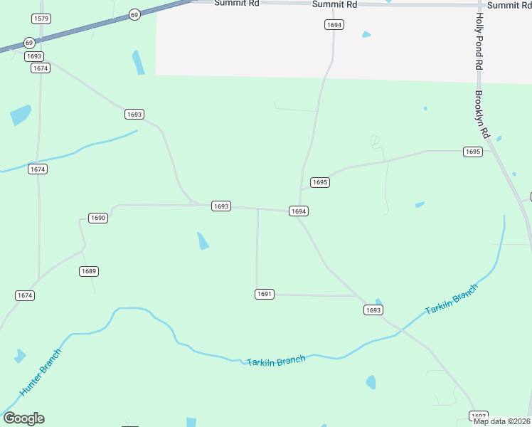 map of restaurants, bars, coffee shops, grocery stores, and more near 1092-1222 Co Road 1693 in Holly Pond