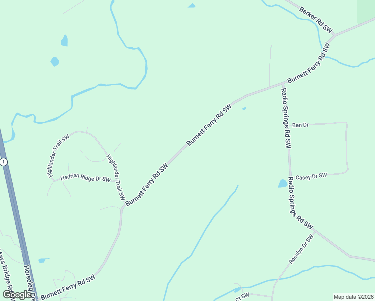 map of restaurants, bars, coffee shops, grocery stores, and more near 1795 Burnett Ferry Road Southwest in Rome