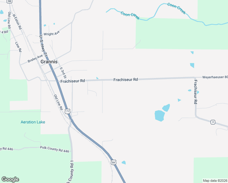 map of restaurants, bars, coffee shops, grocery stores, and more near in Grannis