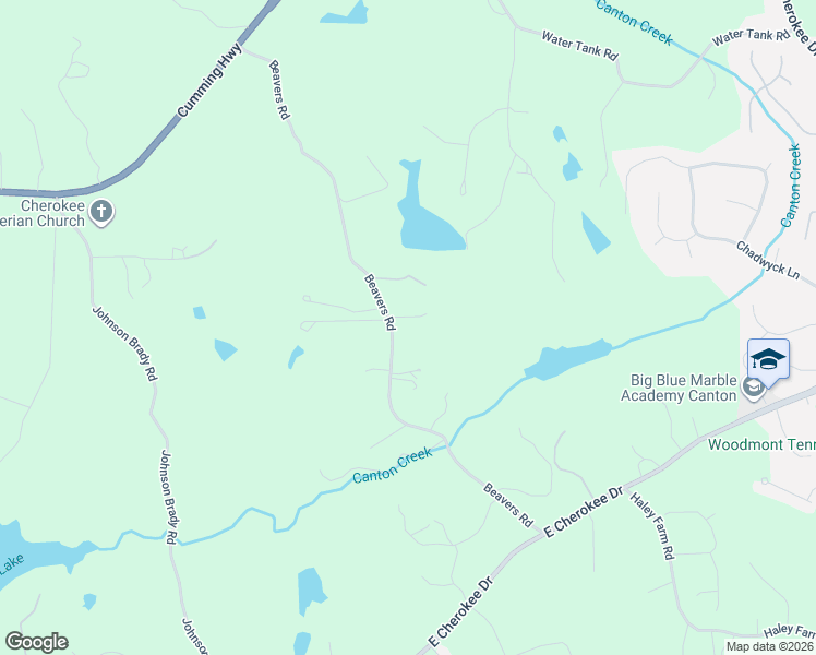 map of restaurants, bars, coffee shops, grocery stores, and more near 724 Beavers Road in Canton