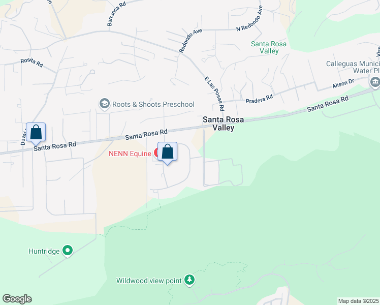 map of restaurants, bars, coffee shops, grocery stores, and more near 11558 Sumac Lane in Camarillo