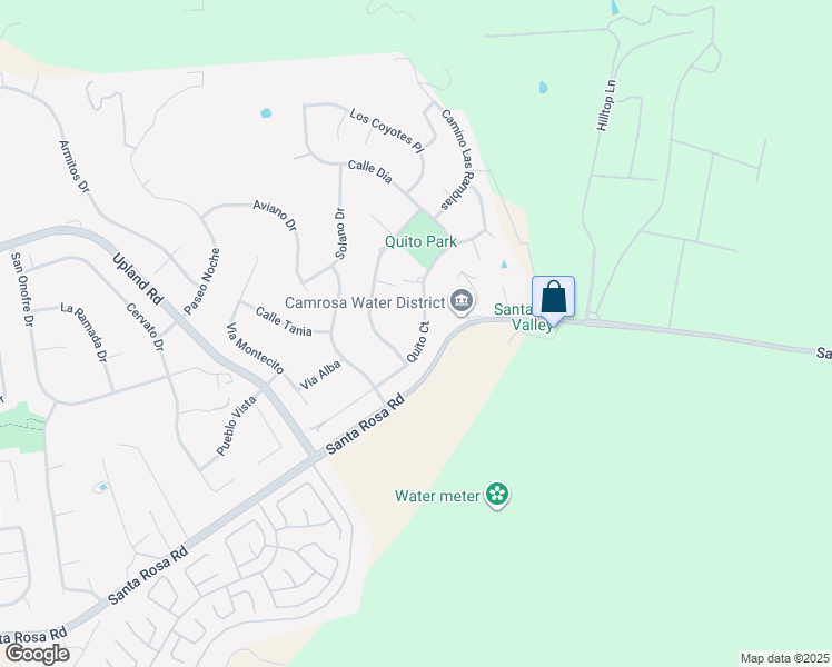 map of restaurants, bars, coffee shops, grocery stores, and more near 7033 Quito Court in Camarillo