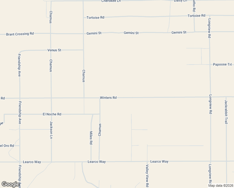 map of restaurants, bars, coffee shops, grocery stores, and more near 68332 Winters Road in Twentynine Palms