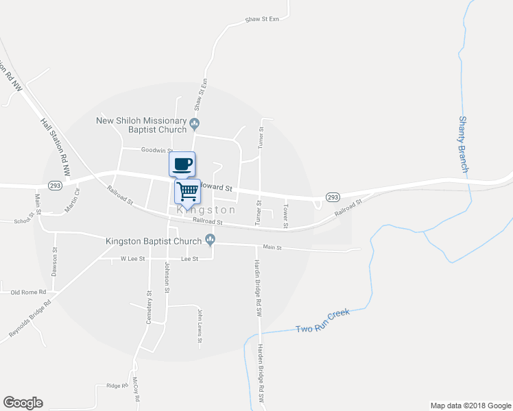 map of restaurants, bars, coffee shops, grocery stores, and more near 19 Turner Street in Kingston