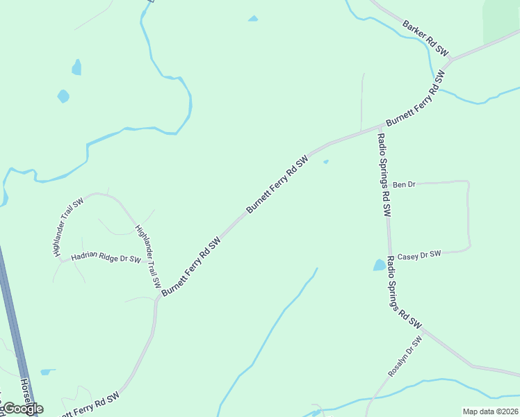 map of restaurants, bars, coffee shops, grocery stores, and more near 1795 Burnett Ferry Road Southwest in Rome