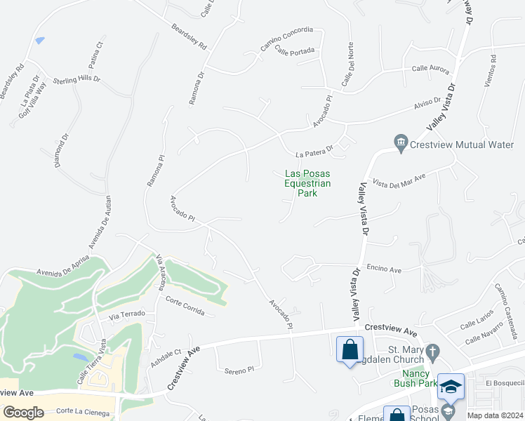 map of restaurants, bars, coffee shops, grocery stores, and more near 344 Las Tuero Court in Camarillo