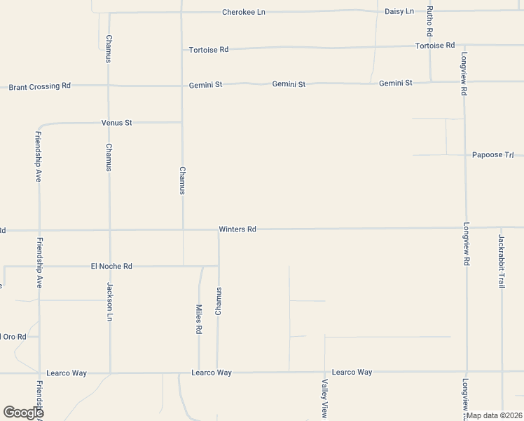 map of restaurants, bars, coffee shops, grocery stores, and more near 68332 Winters Road in Twentynine Palms