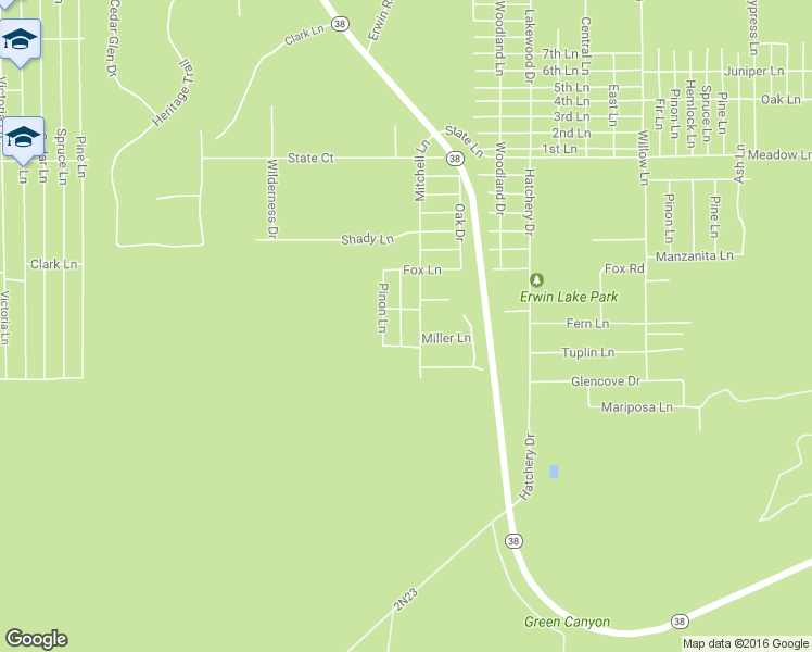 map of restaurants, bars, coffee shops, grocery stores, and more near 1178 Pine Ridge Lane in Big Bear