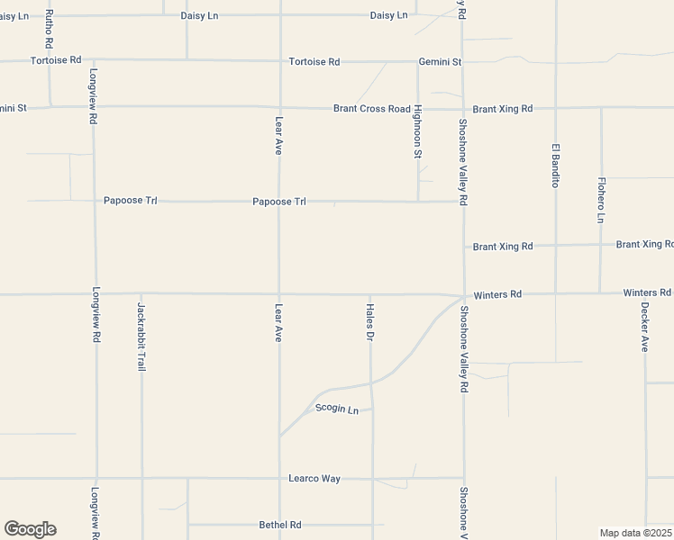 map of restaurants, bars, coffee shops, grocery stores, and more near El Sereno Road in Twentynine Palms