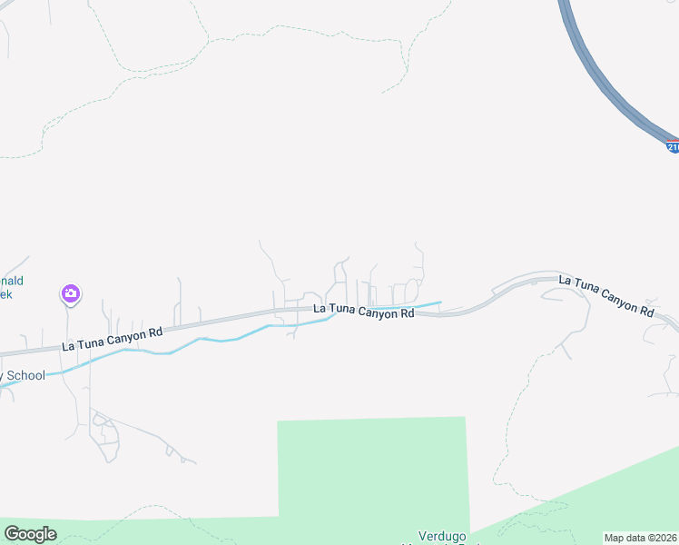 map of restaurants, bars, coffee shops, grocery stores, and more near 9145 La Tuna Canyon Road in Los Angeles