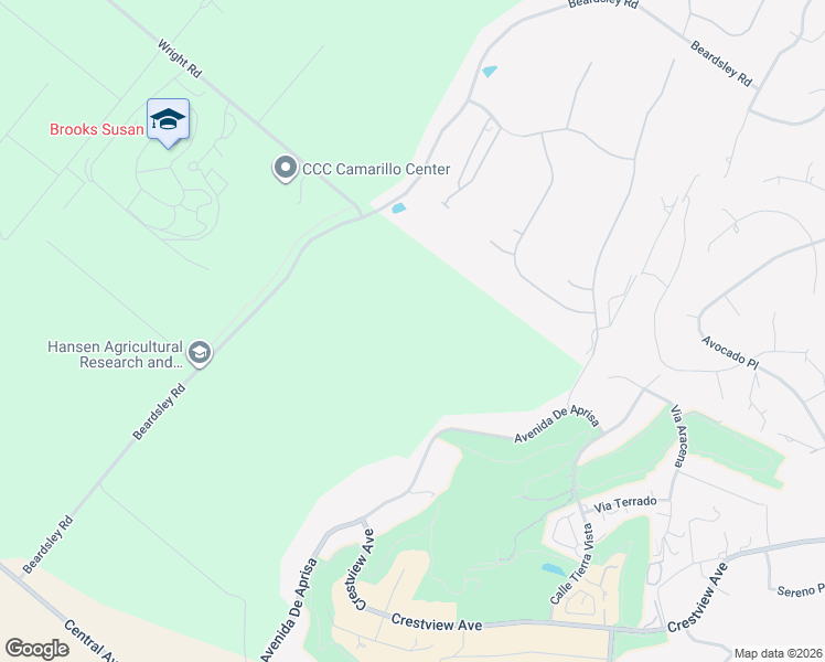map of restaurants, bars, coffee shops, grocery stores, and more near 1517-1665 Avenida De Aprisa in Camarillo