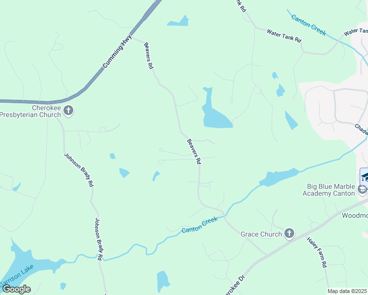 map of restaurants, bars, coffee shops, grocery stores, and more near 761 Beavers Road in Canton