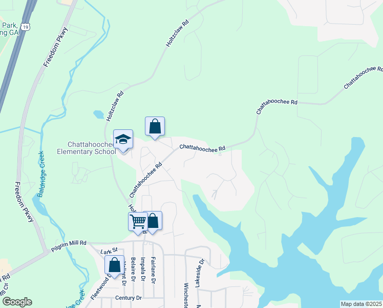 map of restaurants, bars, coffee shops, grocery stores, and more near 3310 Southlake Lane in Cumming