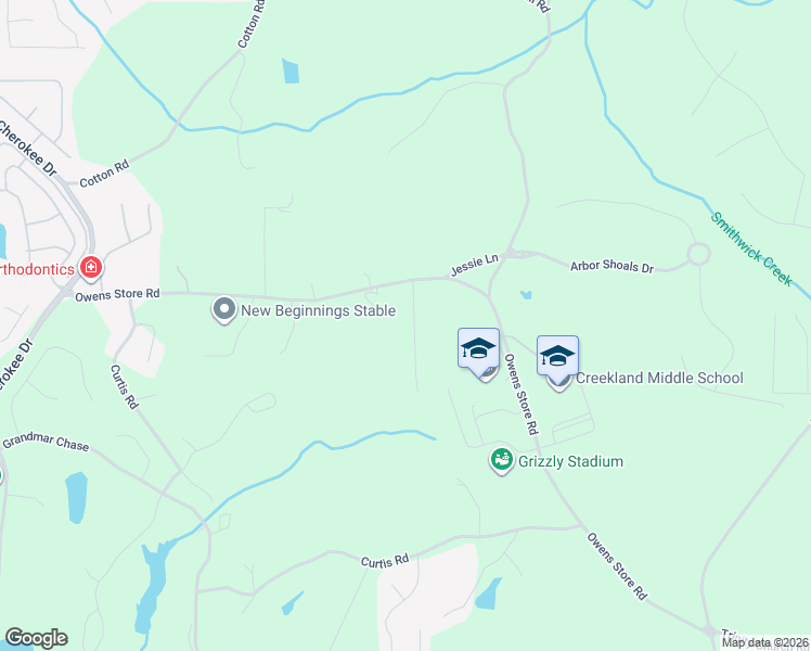 map of restaurants, bars, coffee shops, grocery stores, and more near 876 Owens Store Road in Canton