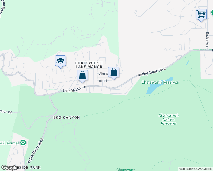 map of restaurants, bars, coffee shops, grocery stores, and more near 9208 Applegate Terrace in Los Angeles County
