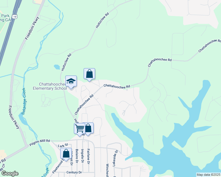map of restaurants, bars, coffee shops, grocery stores, and more near 3310 Southlake Lane in Cumming