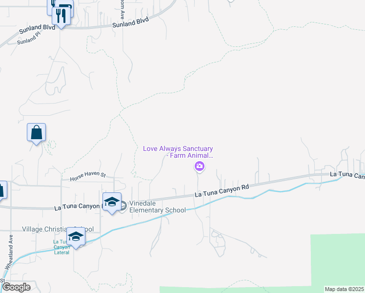 map of restaurants, bars, coffee shops, grocery stores, and more near 9400 Del Arroyo Drive in Los Angeles