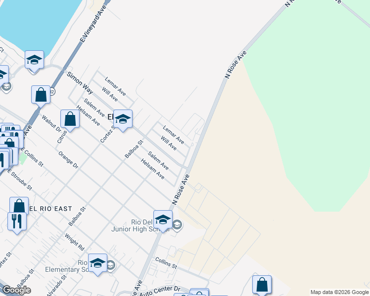 map of restaurants, bars, coffee shops, grocery stores, and more near 1018 Lemar Avenue in Oxnard