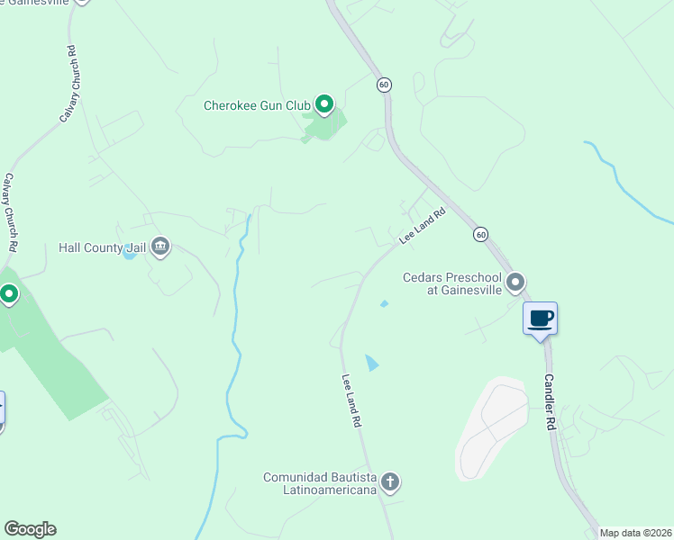 map of restaurants, bars, coffee shops, grocery stores, and more near 2020 Willow Road in Gainesville