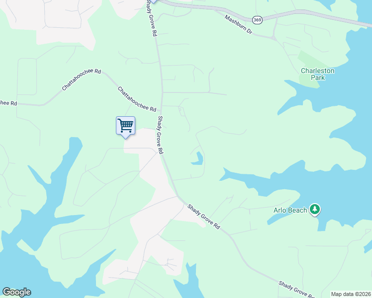 map of restaurants, bars, coffee shops, grocery stores, and more near 5830 Shadewater Way in Cumming