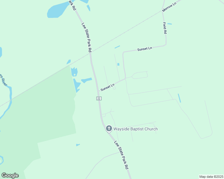 map of restaurants, bars, coffee shops, grocery stores, and more near 52 Sunset Lane in Bishopville