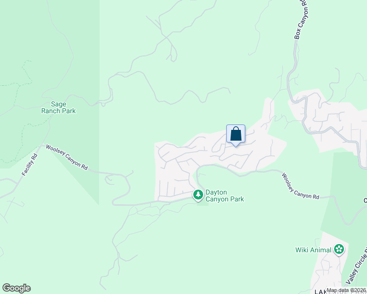 map of restaurants, bars, coffee shops, grocery stores, and more near Skyview Court in Los Angeles County