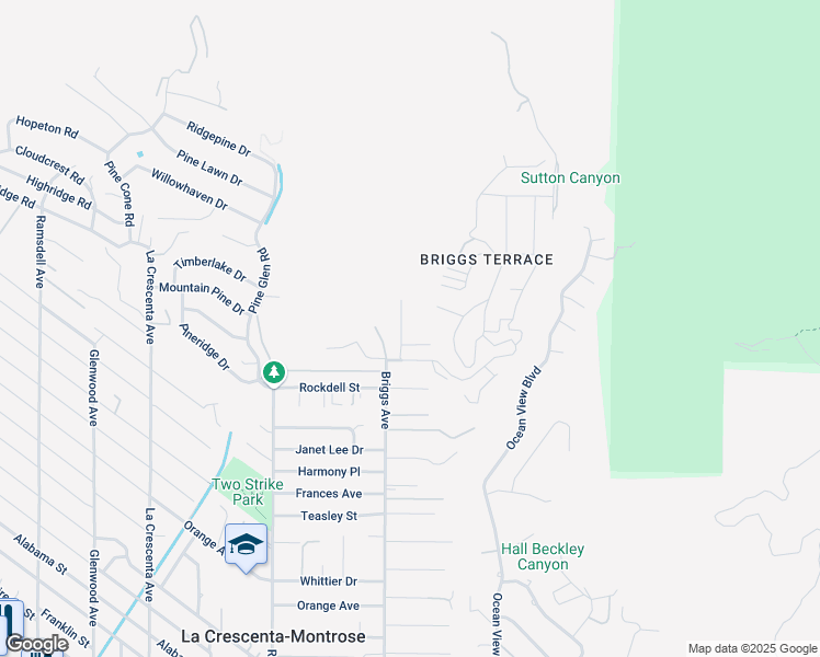 map of restaurants, bars, coffee shops, grocery stores, and more near 5542 Goss Canyon Avenue in La Crescenta-Montrose