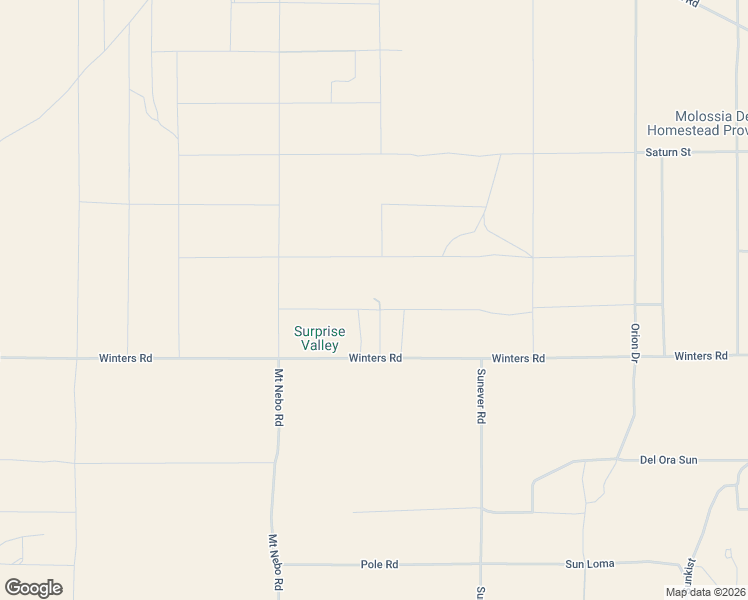 map of restaurants, bars, coffee shops, grocery stores, and more near 63854 Orion Drive in Joshua Tree