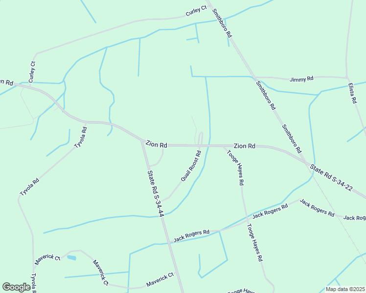 map of restaurants, bars, coffee shops, grocery stores, and more near 4143 Zion Road in Mullins
