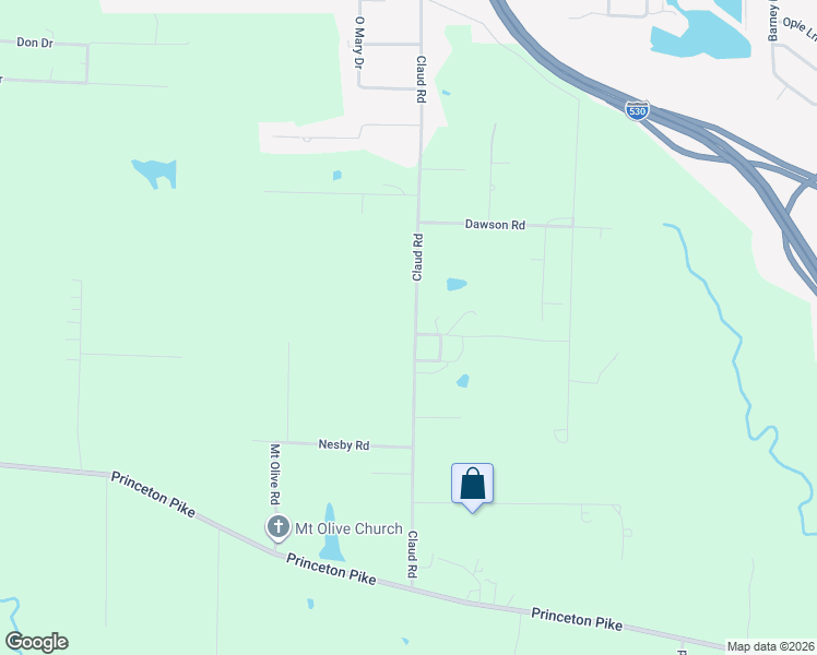 map of restaurants, bars, coffee shops, grocery stores, and more near 2916 Claud Road in White Hall