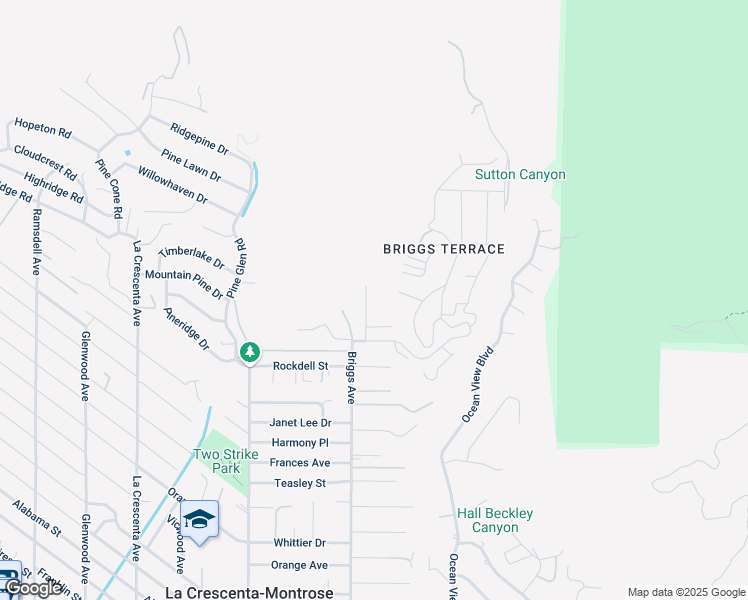 map of restaurants, bars, coffee shops, grocery stores, and more near 5542 Goss Canyon Avenue in La Crescenta-Montrose