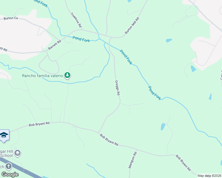 map of restaurants, bars, coffee shops, grocery stores, and more near 3432 Greggs Road in Gainesville