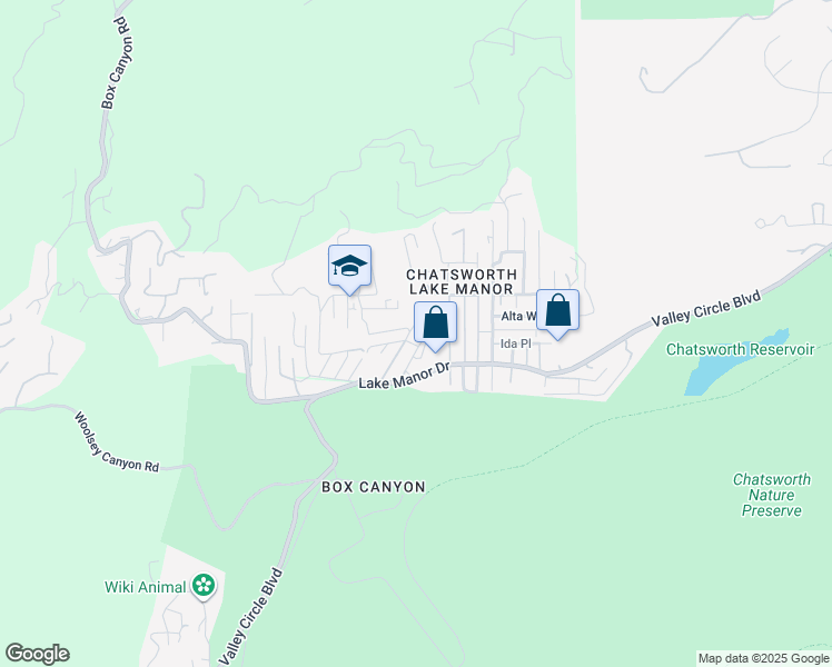 map of restaurants, bars, coffee shops, grocery stores, and more near 9304 Franklin Street in Los Angeles County