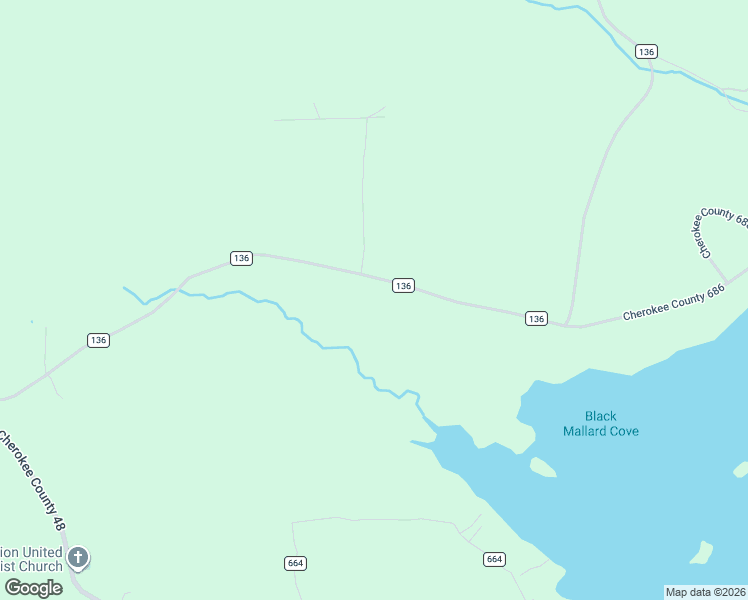 map of restaurants, bars, coffee shops, grocery stores, and more near 1140 County Road 136 in Cedar Bluff