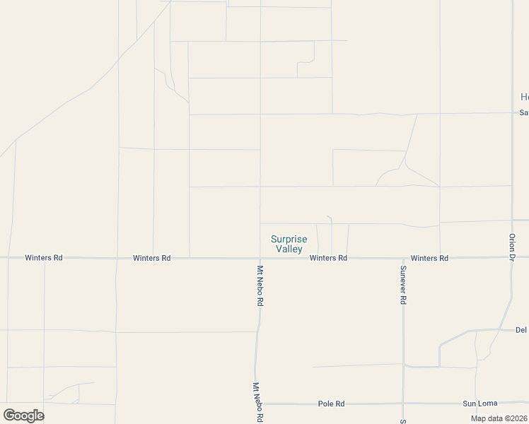 map of restaurants, bars, coffee shops, grocery stores, and more near 757 Mount Nebo Road in Joshua Tree