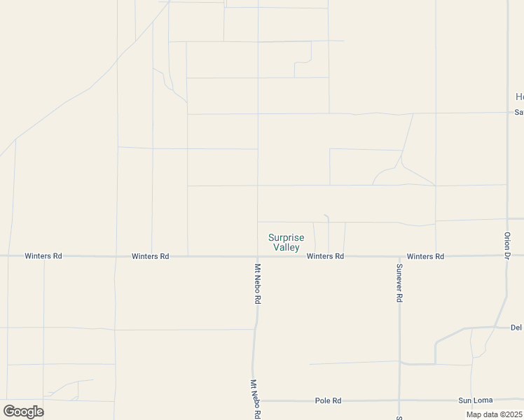 map of restaurants, bars, coffee shops, grocery stores, and more near 757 Mount Nebo Road in Joshua Tree