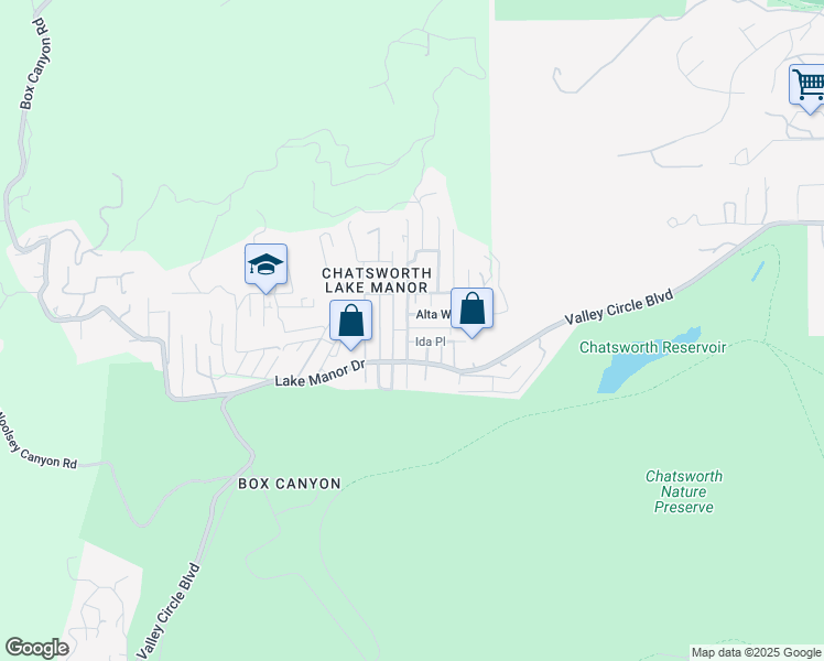 map of restaurants, bars, coffee shops, grocery stores, and more near 9310 Thompson Avenue in Los Angeles County