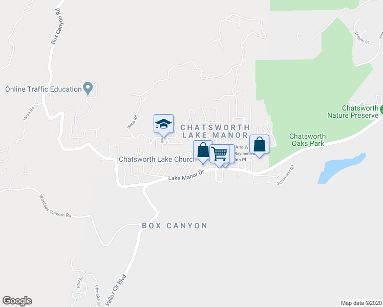 map of restaurants, bars, coffee shops, grocery stores, and more near 9304 Franklin Street in Los Angeles County