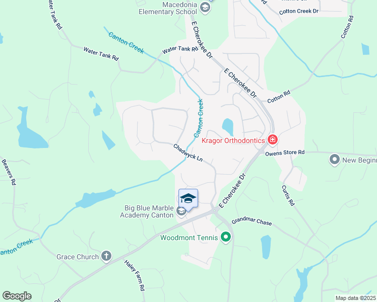 map of restaurants, bars, coffee shops, grocery stores, and more near 701 Oxford Cove in Canton