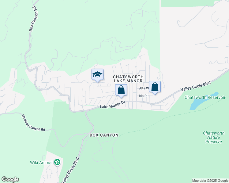 map of restaurants, bars, coffee shops, grocery stores, and more near 9310 Franklin Street in Los Angeles County