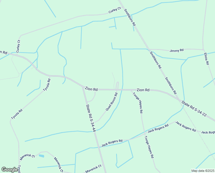 map of restaurants, bars, coffee shops, grocery stores, and more near 4143 Zion Road in Mullins