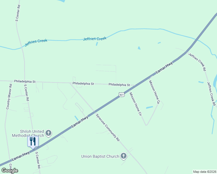 map of restaurants, bars, coffee shops, grocery stores, and more near 2065 Philadelphia Street in Darlington