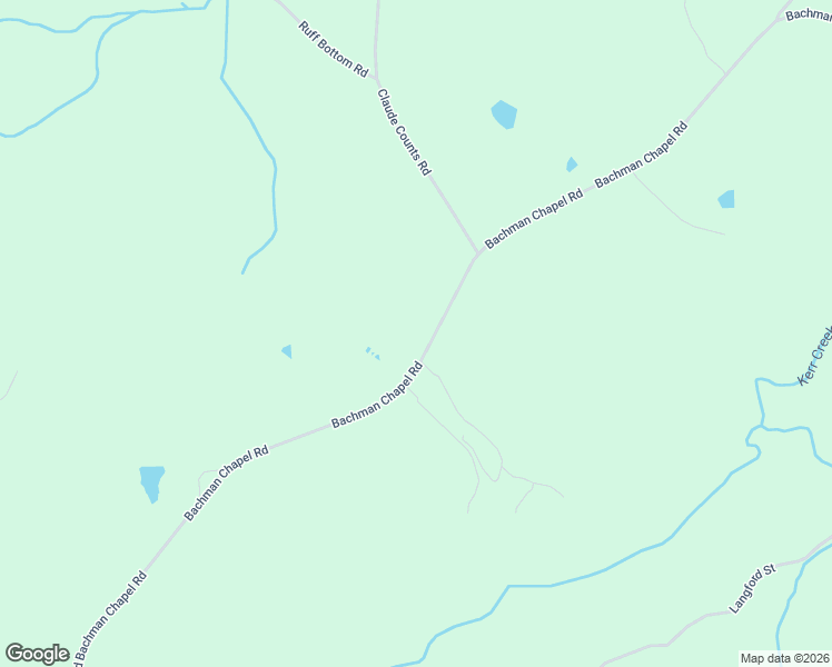 map of restaurants, bars, coffee shops, grocery stores, and more near 1366 Bachman Chapel Road in Prosperity